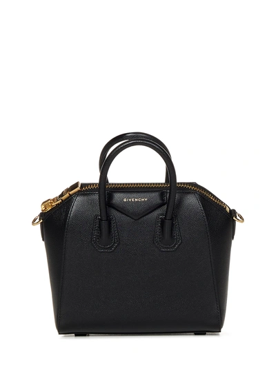 Shop Givenchy Antigona Mini Handbag In Nero