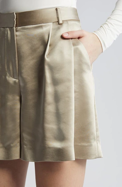 Kobi Halperin Jaynie Satin Shorts In Fawn