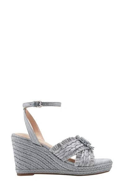 Shop Bandolino Krista Espadrille Wedge Ankle Strap Sandal In Lbl01