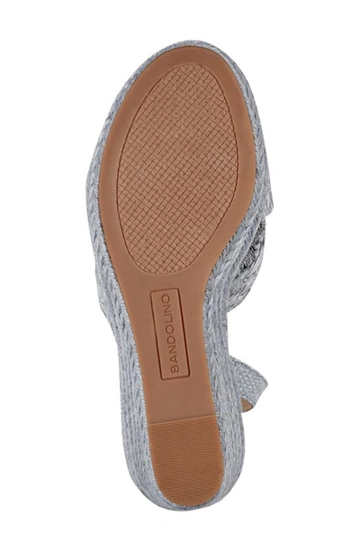 Shop Bandolino Krista Espadrille Wedge Ankle Strap Sandal In Lbl01