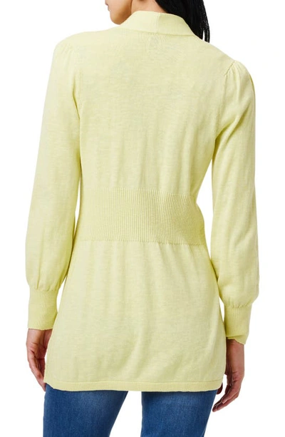 Nic + Zoe Coffee Run Cardigan In Citrus