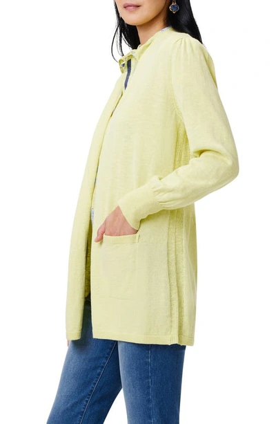 Nic + Zoe Coffee Run Cardigan In Citrus