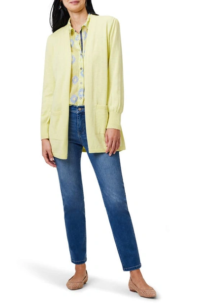 Nic + Zoe Coffee Run Cardigan In Citrus