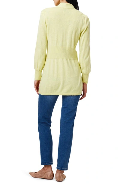 Nic + Zoe Coffee Run Cardigan In Citrus