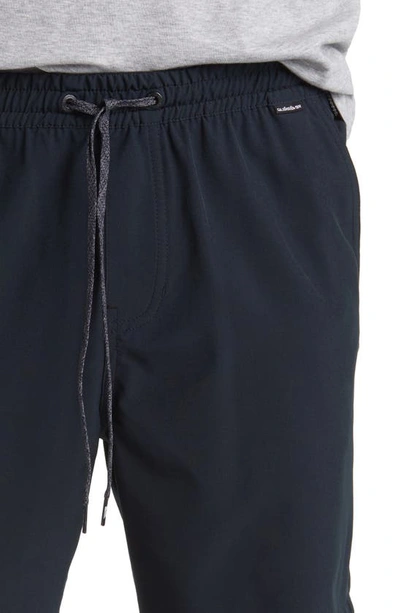 Shop Quiksilver Taxer Amphibian 18 Water Repellent Recycled Polyester Board Shorts In Black