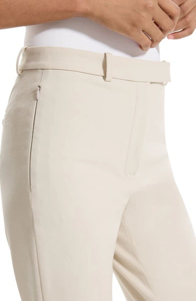 Theory Bistretch High-waist Tapered Crop Pants In New Sand