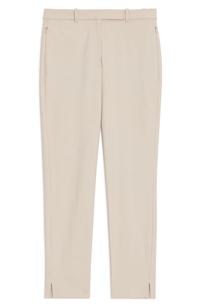 Theory Bistretch High-waist Tapered Crop Pants In New Sand