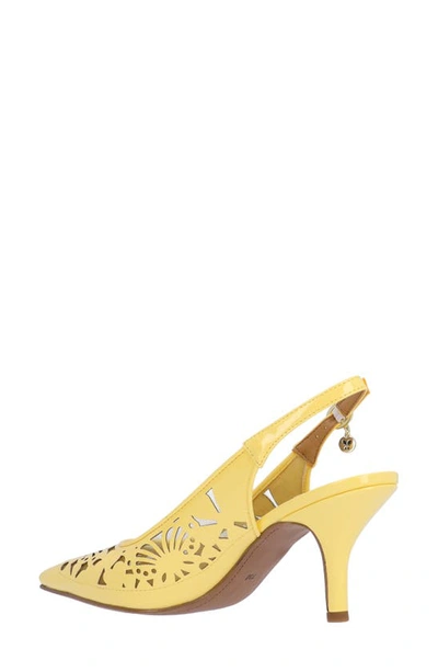 J. Reneé Vanani Slingback Pointed Cap Toe Pump In Soft