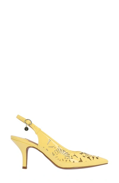 J. Reneé Vanani Slingback Pointed Cap Toe Pump In Soft