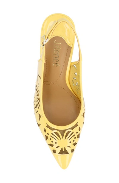J. Reneé Vanani Slingback Pointed Cap Toe Pump In Soft