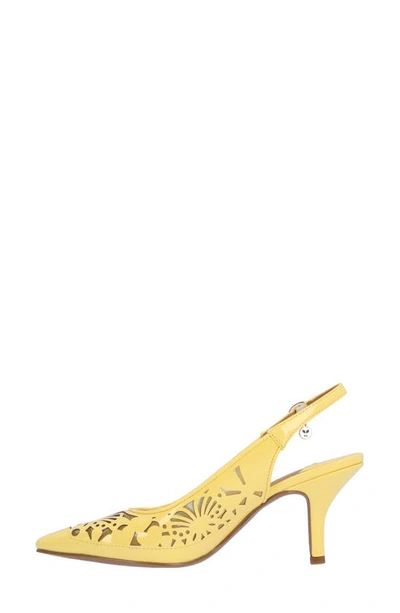 J. Reneé Vanani Slingback Pointed Cap Toe Pump In Soft