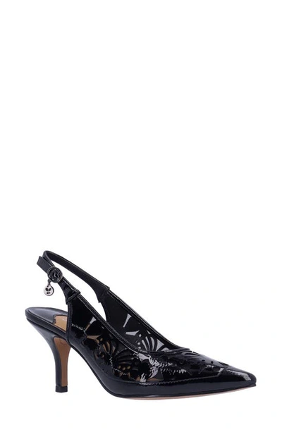 Shop J. Reneé Vanani Slingback Pointed Cap Toe Pump In Black