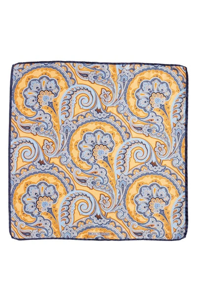 Shop Nordstrom Silk Pocket Square In Yellow
