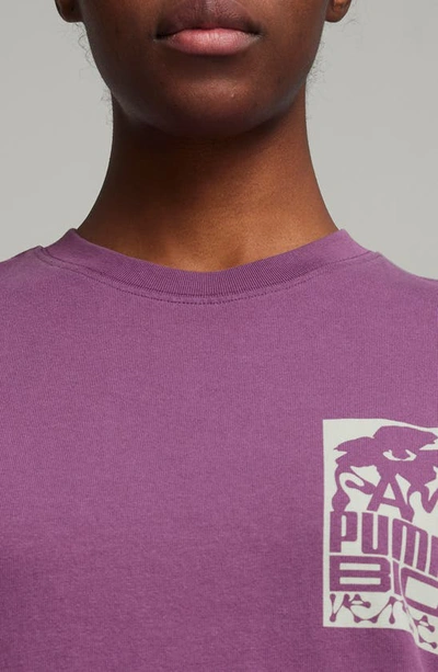 Shop Puma X P.a.m. Graphic T-shirt In Crushed Berry