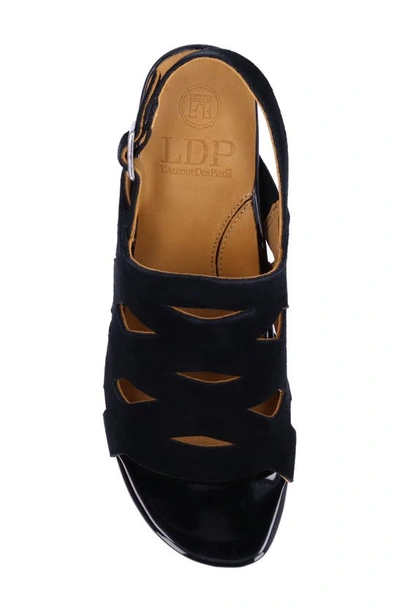 L'amour Des Pieds Elloise Slingback Sandal In Black