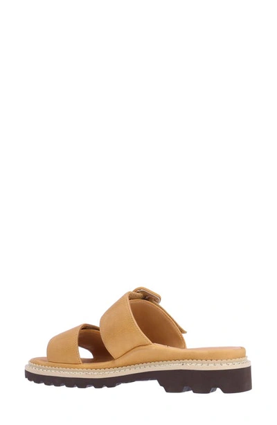 L'amour Des Pieds Dalbir Slide Sandal In Lioness