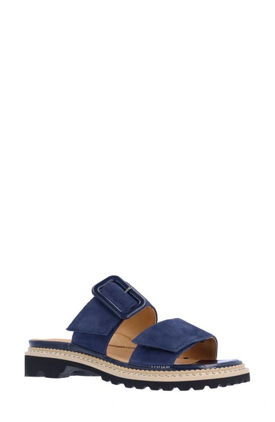 Shop L'amour Des Pieds Dalbir Slide Sandal In Navy