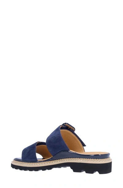 L'amour Des Pieds Dalbir Slide Sandal In Navy