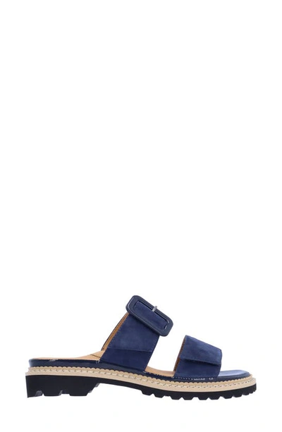 L'amour Des Pieds Dalbir Slide Sandal In Navy