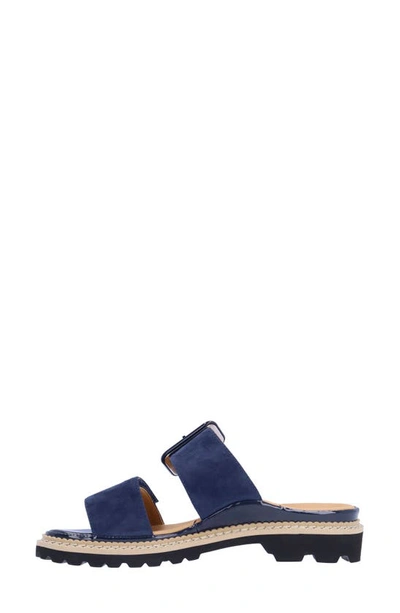L'amour Des Pieds Dalbir Slide Sandal In Navy
