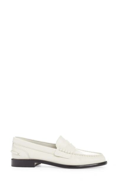 Rag & Bone Carter Calfskin Penny Loafers In Antique White