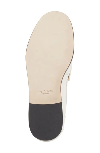 Rag & Bone Carter Calfskin Penny Loafers In Antique White