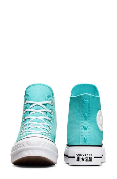 Shop Converse Chuck Taylor® All Star® Lift High Top Platform Sneaker In Ocean Drip/ White/ Black