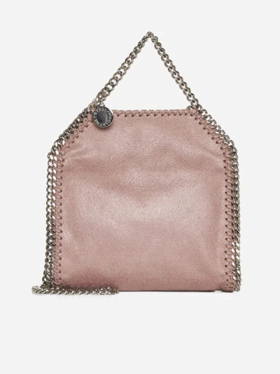 Shop Stella Mccartney Falabella Shaggy Deer Tiny Tote Bag In Pink