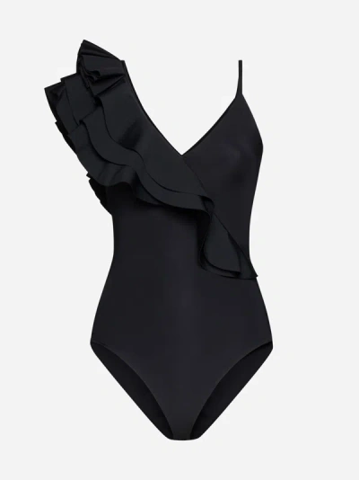 Shop Maygel Coronel Noor One-piece Swimsuit In Black