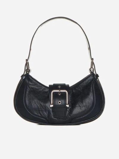 Shop Osoi Brocle Leather Hobo Bag In Black