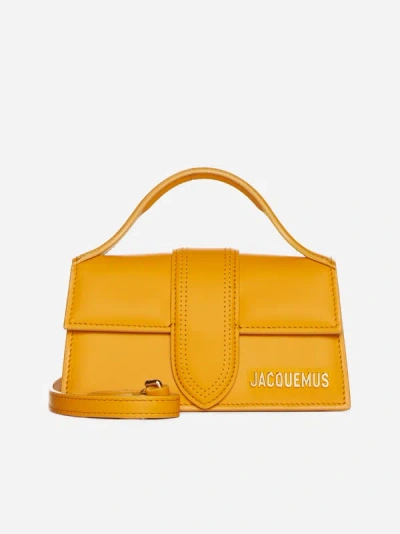 Shop Jacquemus Le Bambino Leather Bag In Orange
