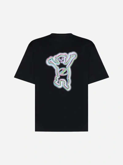 Shop We11 Done Teddy Cotton T-shirt In Black