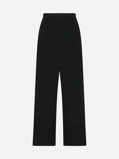Shop We11 Done Loose-fit Cotton Trousers In Black