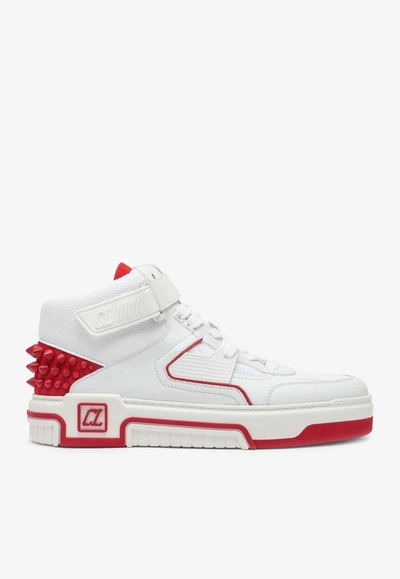 Shop Christian Louboutin Astroloubi High-top Sneakers In White