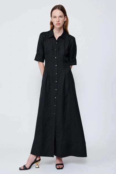 Shop Jonathan Simkhai Claudine Dress In Black