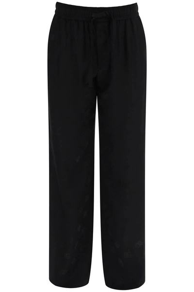 Shop Dolce & Gabbana Dg Jacquard Pants Men In Black
