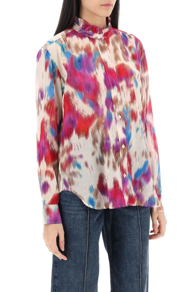 Isabel Marant Étoile Isabel Marant Etoile Gamble Shirt With Shaded Motif In Multicolor