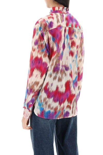 Isabel Marant Étoile Isabel Marant Etoile Gamble Shirt With Shaded Motif In Multicolor
