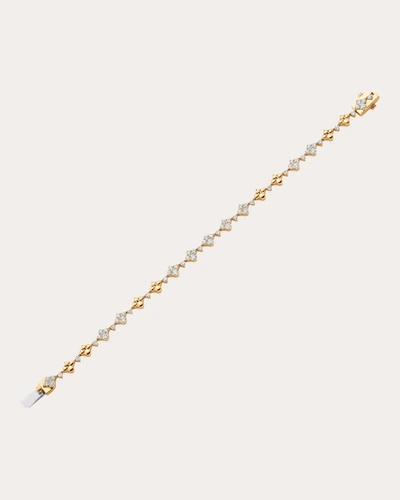 Shop Sara Weinstock Women's Dujour Diamond Four-cluster Partial Bracelet In Gold