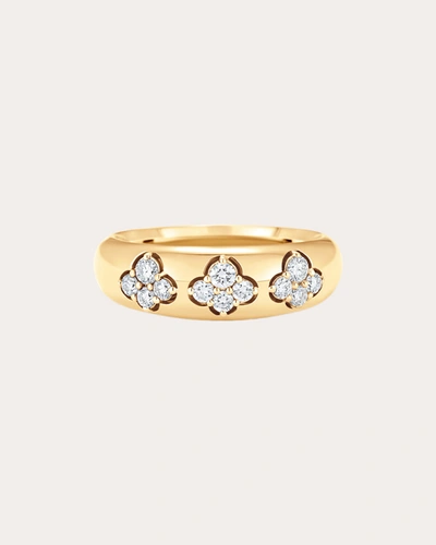 Shop Sara Weinstock Women's Dujour Diamond Three-cluster Ring In Gold