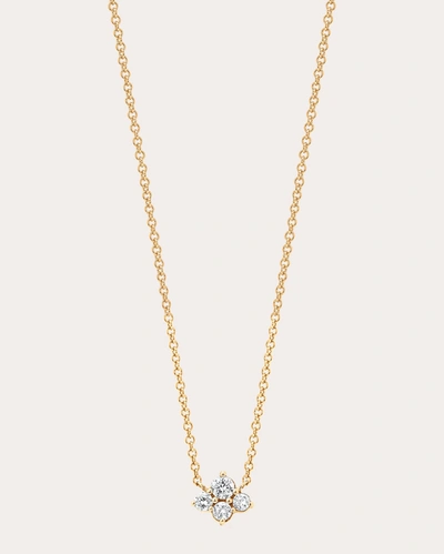 Shop Sara Weinstock Women's Dujour Diamond Cluster Pendant Necklace In Gold