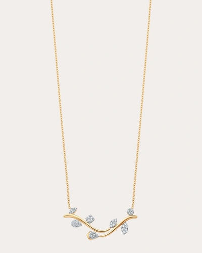 Shop Sara Weinstock Women's Lierre Diamond Reverie Cluster Bar Necklace In Gold