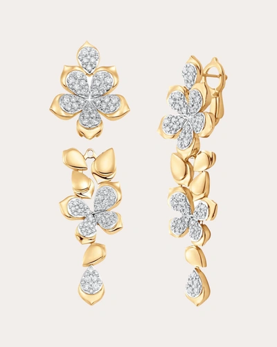 Shop Sara Weinstock Women's Lierre Diamond Detachable Flower Drop Earrings In Gold