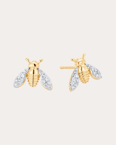 Shop Sara Weinstock Women's Queen Bee Diamond Stud Earrings In Gold