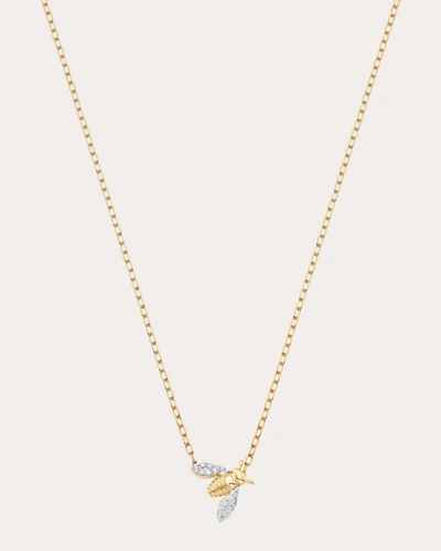 Shop Sara Weinstock Women's Queen Bee Diamond Petite Pendant Necklace In Gold