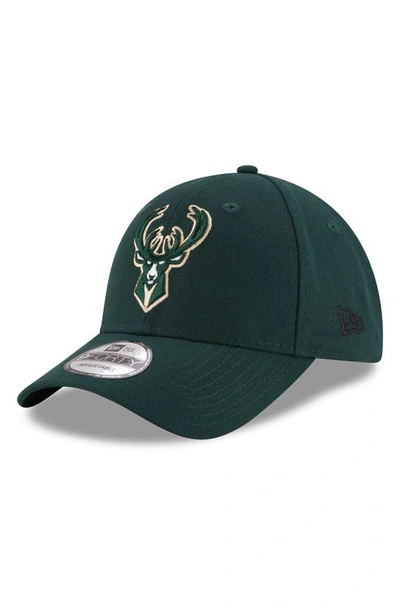 Shop New Era Hunter Green Milwaukee Bucks Official Team Color 9forty Adjustable Hat