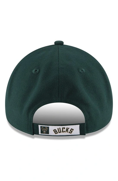 Shop New Era Hunter Green Milwaukee Bucks Official Team Color 9forty Adjustable Hat