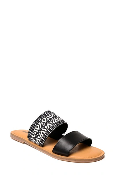 Shop Minnetonka Franky Slide Sandal In Black Multi