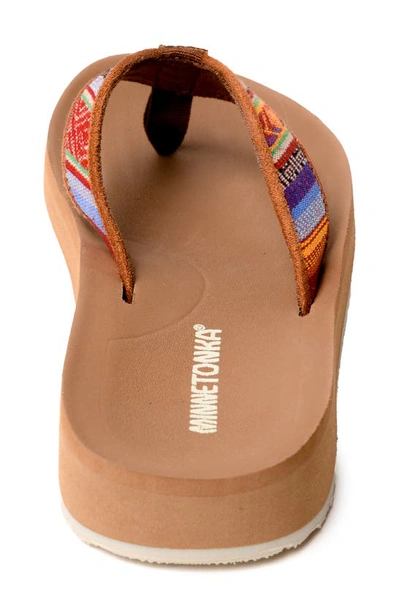 Shop Minnetonka Hedy 2.0 Flip Flop In Frisco Stripe