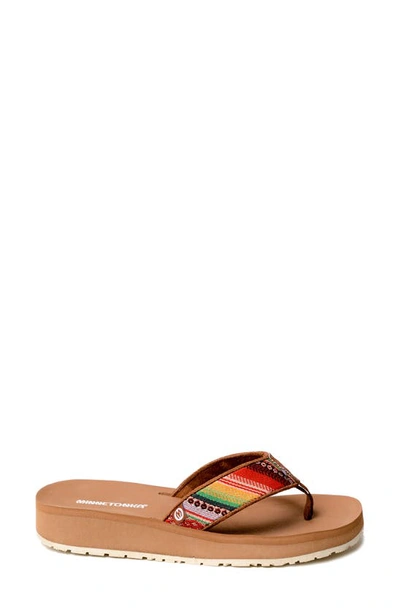 Shop Minnetonka Hedy 2.0 Flip Flop In Frisco Stripe